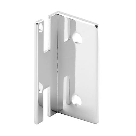 Prime-Line Keeper for Throw Latch, 2-1/2 in., Zamak, Chrome Plated, ADA Emergency Single Pack 656-6539